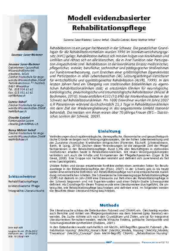[doc_201267] Modell evidenzbasierter Rehabilitationspflege