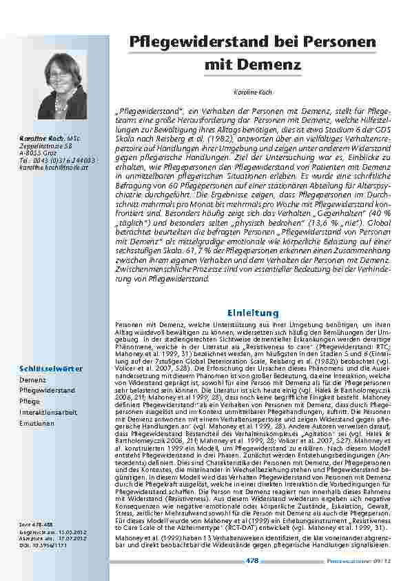 [doc_201246] Pflegewiderstand bei Personen mit Demenz