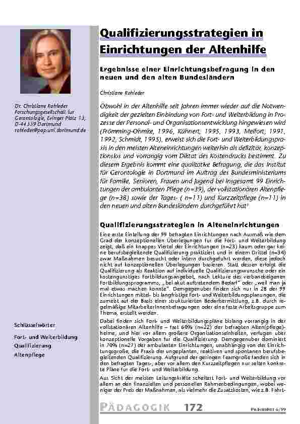 [doc_201062] Qualifizierungsstrategien in Einrichtungen der Altenhilfe