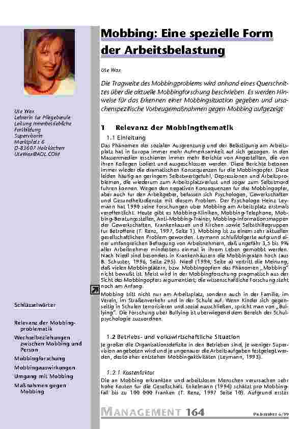 [doc_201056] Mobbing: Eine spezielle Form der Arbeitsbelastung