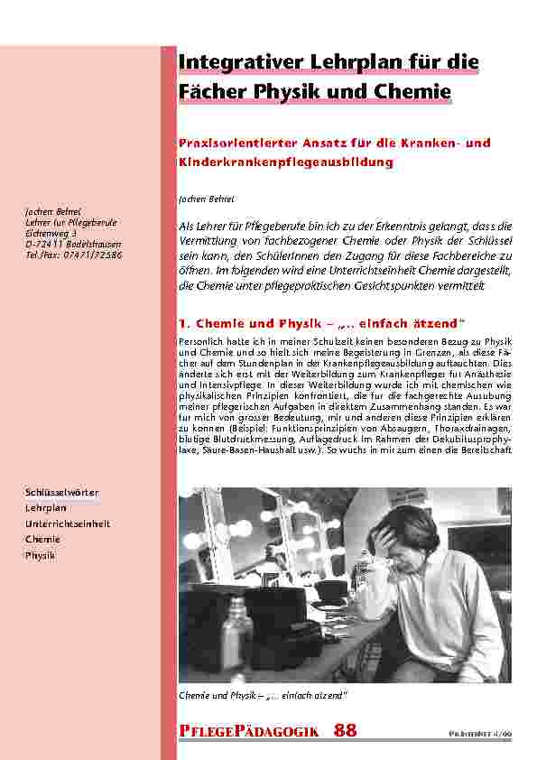 [doc_200991] Integrativer Lehrplan für die Fächer Physik und Chemie