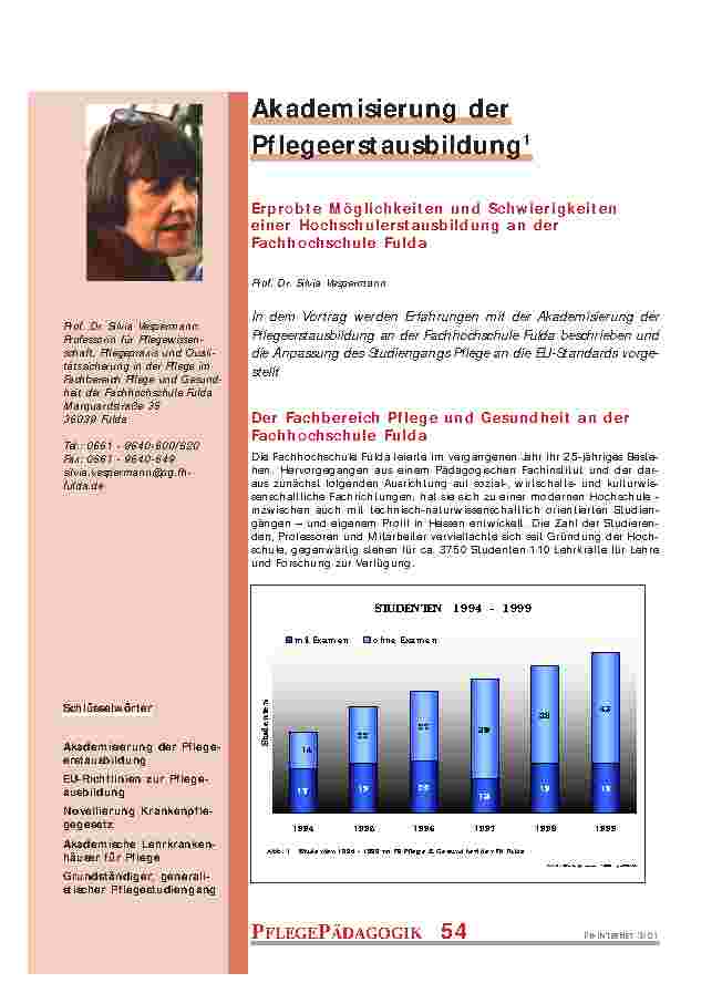 [doc_200930] Akademisierung der Pflegeerstausbildung