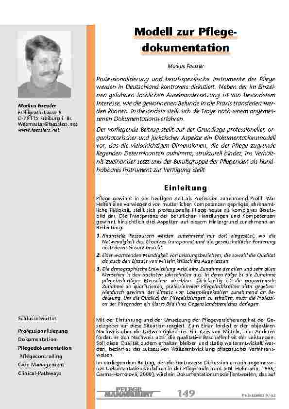 [doc_200809] Modell zur Pflegedokumentation