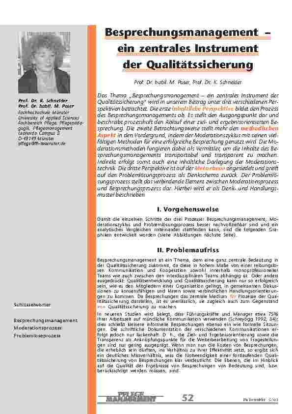 [doc_200743] Besprechungsmanagement – ein zentrales Instrumentder Qualitätssicherung