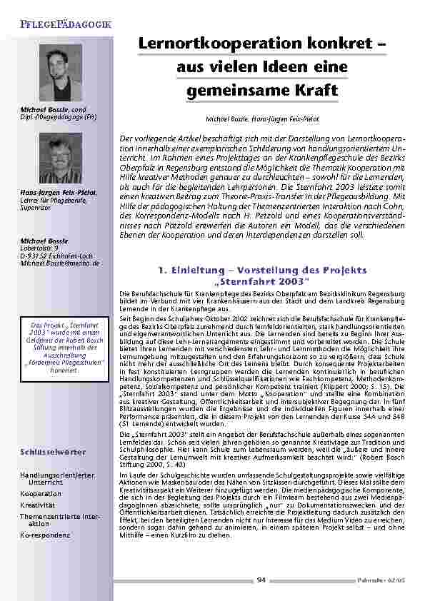 [doc_200589] Lernortkooperation konkret –aus vielen Ideen einegemeinsame Kraft