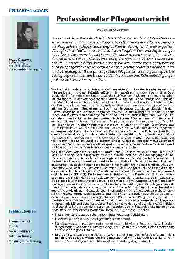 [doc_200517] Professioneller Pflegeunterricht