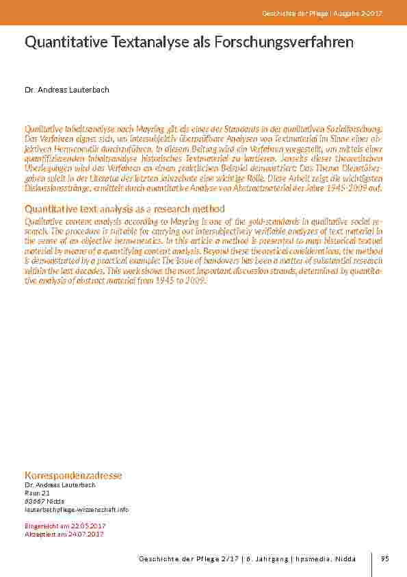 [doc_203119] Quantitative Textanalyse als Forschungsverfahren