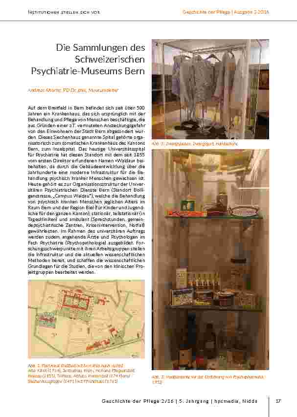 [doc_203095] Die Sammlungen des Schweizerischen Psychiatrie-Museums Bern