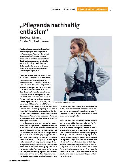 "Pflegende nachhaltig entlasten"