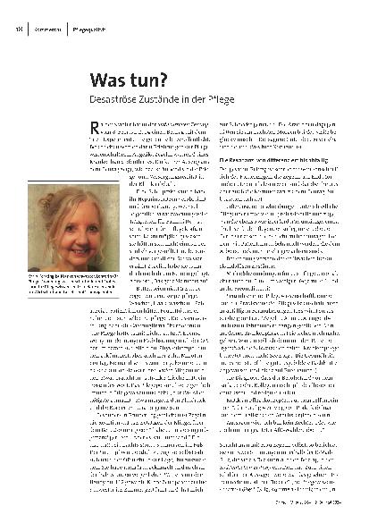 [doc_315548] Was tun? Desaströse Zustände in der Pflege