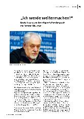 [doc_306890] "Ich werde weitermachen!"