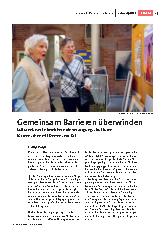 Gemeinsam Barrieren überwinden: Kulturnetzwerke bereichern die Versorgungsstrukturen für Menschen mit Demenz vor Ort.