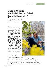 [doc_303938] „Die Sinnfrage stellt sich bei der Arbeit jedenfalls nicht ...“ Freiwilliges Engagement in Hospizdiensten