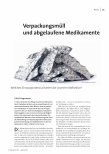 [doc_240901] Verpackungsmüll und abgelaufene Medikamente - Welches Einsparpotenzial bietet der Arzneimittelsektor?