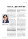 Autonomie scheint unerwünscht. Kompetenzerweiterung von Pflegefachpersonen in der HKP-RL.