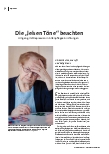 Die „leisen Töne“ beachten: Umgang mit Depression in Altenpflegeeinrichtungen