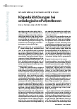 Körperbildstörungen bei onkologischen Patienten Eine scheinbar unberührte Thematik