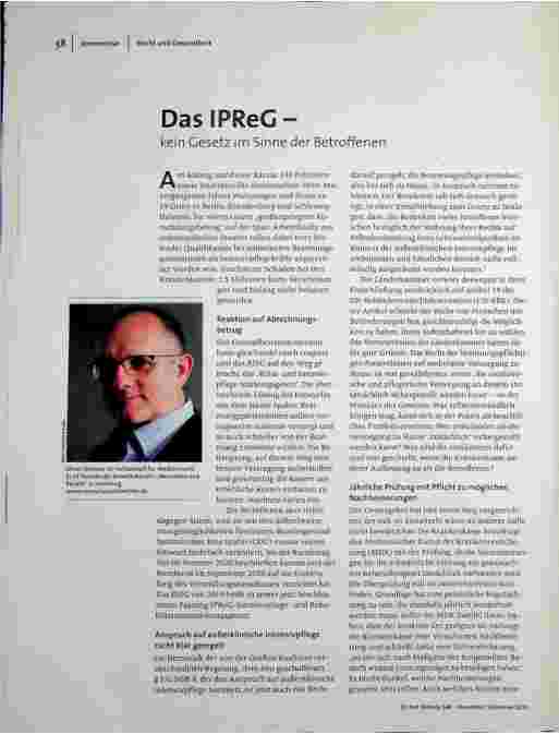 Das IPReG - kein Gesetz im Sinne der Betroffenen