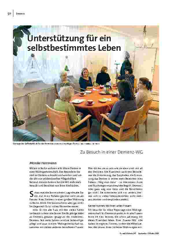 Unterstützung für ein selbstbestimmtes Leben