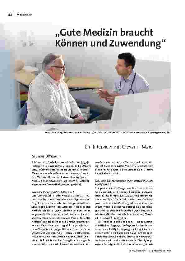 [doc_205008] "Gute Medizin braucht Können und Zuwendung."