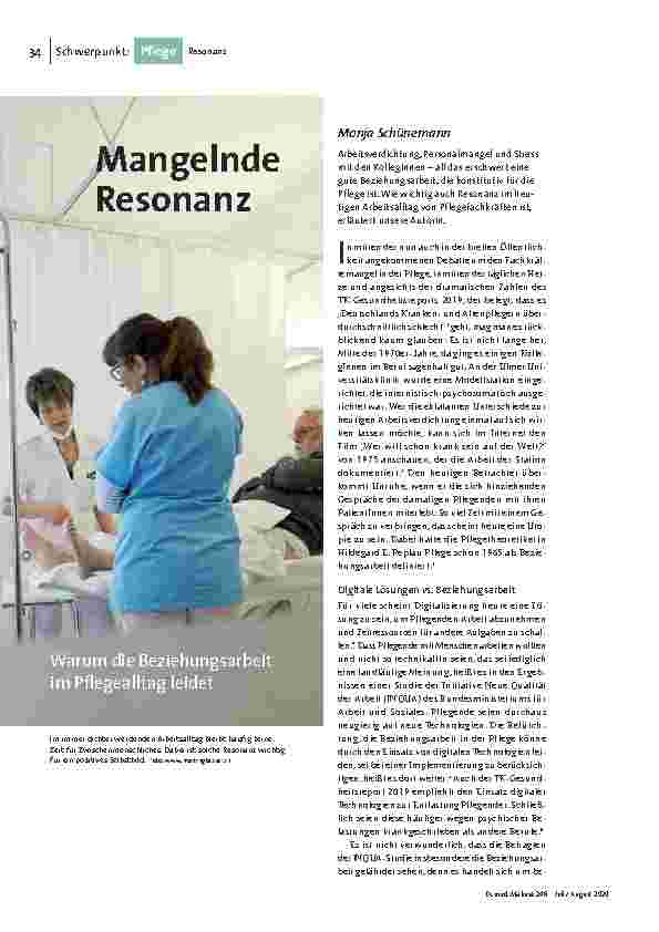 Mangelnde Resonanz