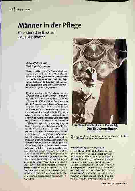 [doc_194902] Männer in der Pflege: Ein historischer Blick auf aktuelle Debatten