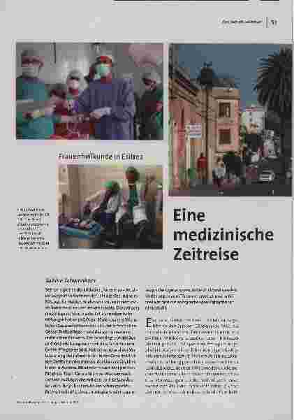 Eine medizinische Zeitreise. Frauenheilkunde in Eritrea.