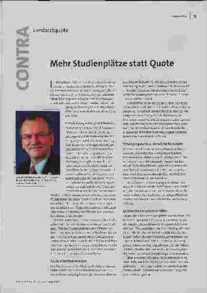 Mehr Studienplätze statt Quote
