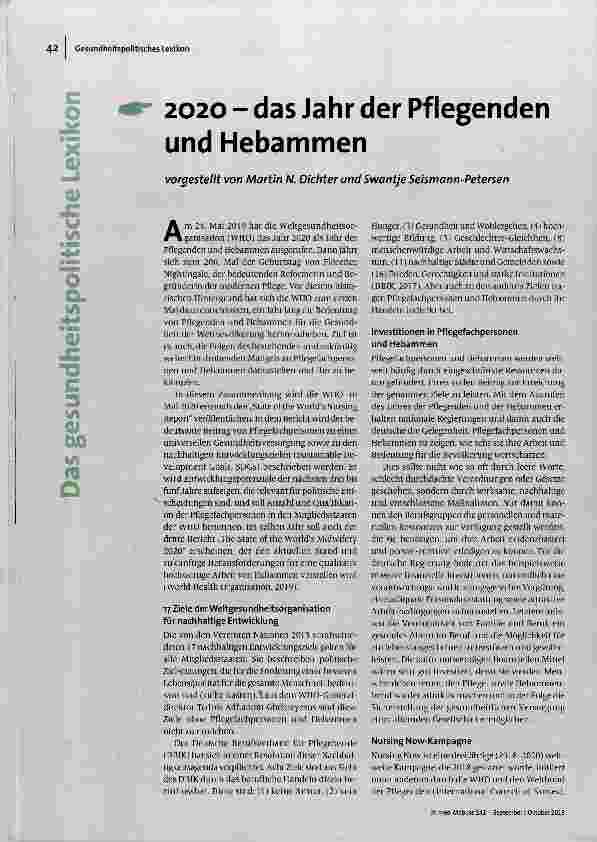 [doc_191504] 2020 das Jahr der Pflegenden und Hebammen