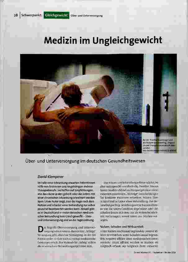 [doc_191500] Medizin im Ungleichgewicht