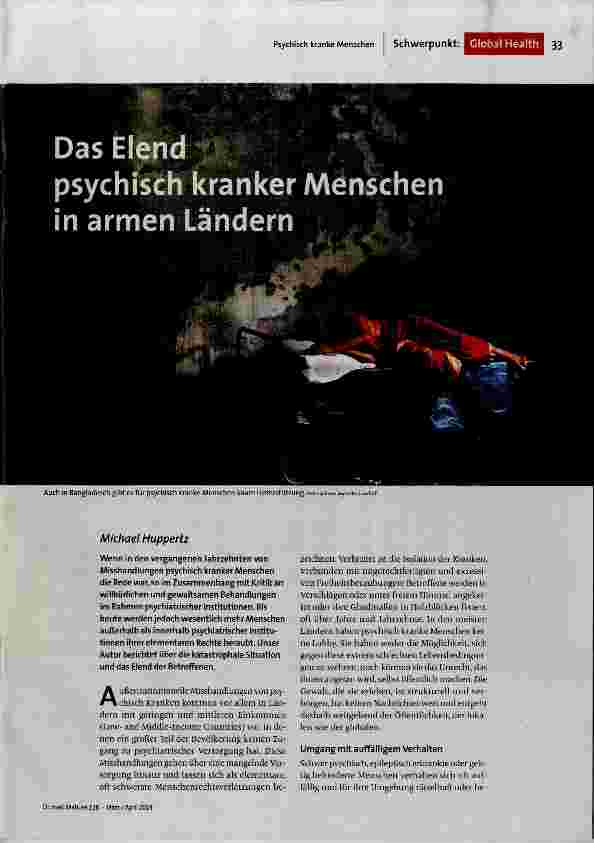 [doc_188458] Das Elend psychisch kranker Menschen in armen Ländern