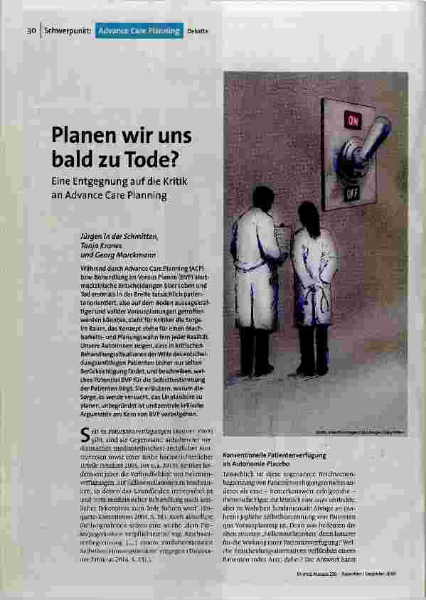 Planen wir uns bald zu Tode?