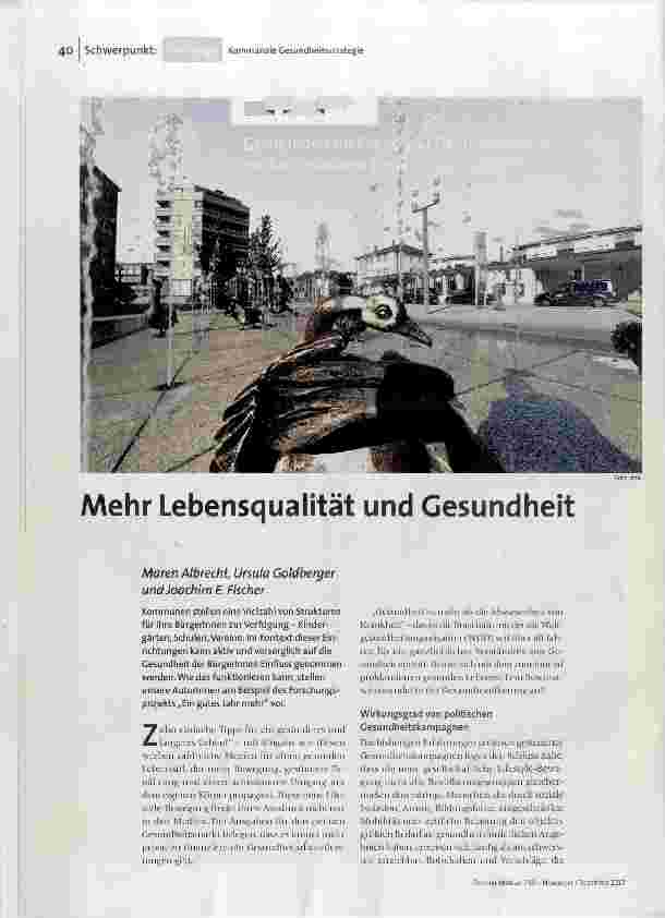 Mehr Lebensqualität und Gesundheit
