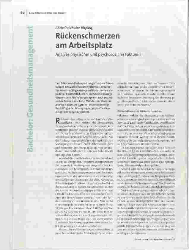 [doc_178385] Rückenschmerzen am Arbeitsplatz