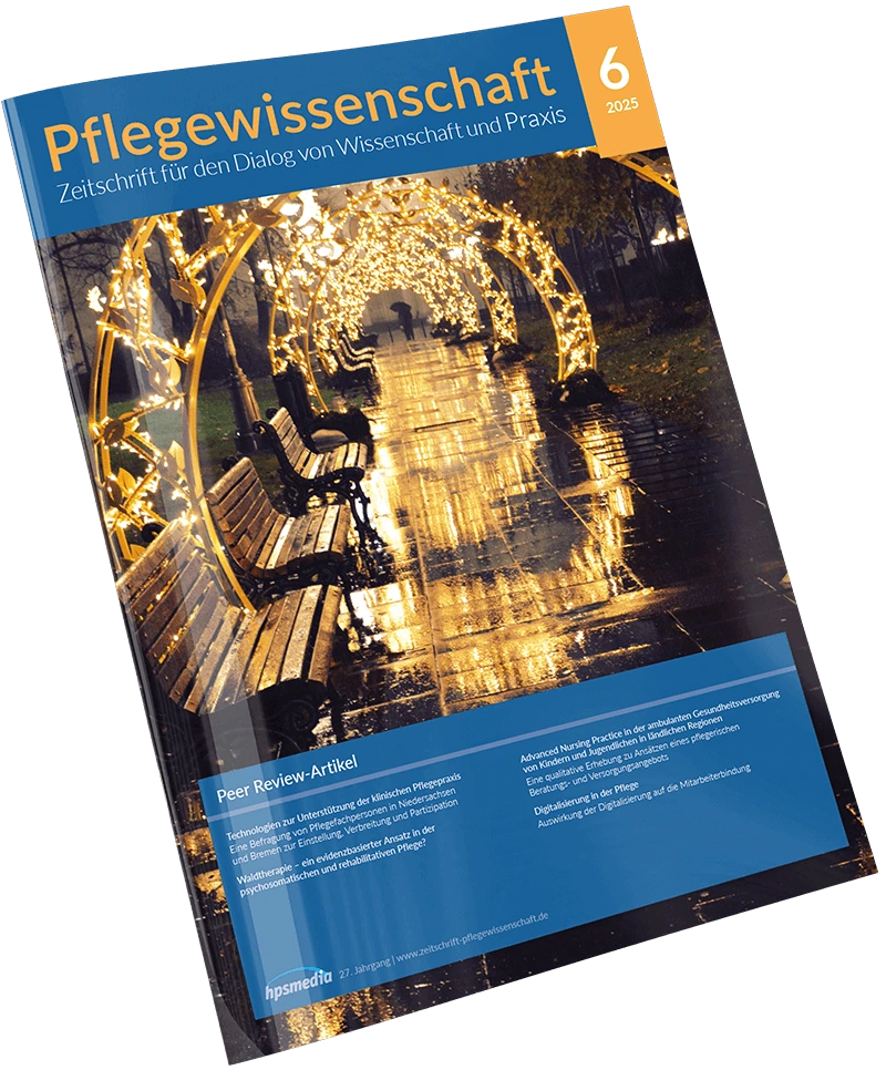 Zeitschrift Pflegewissenschaft Kombi