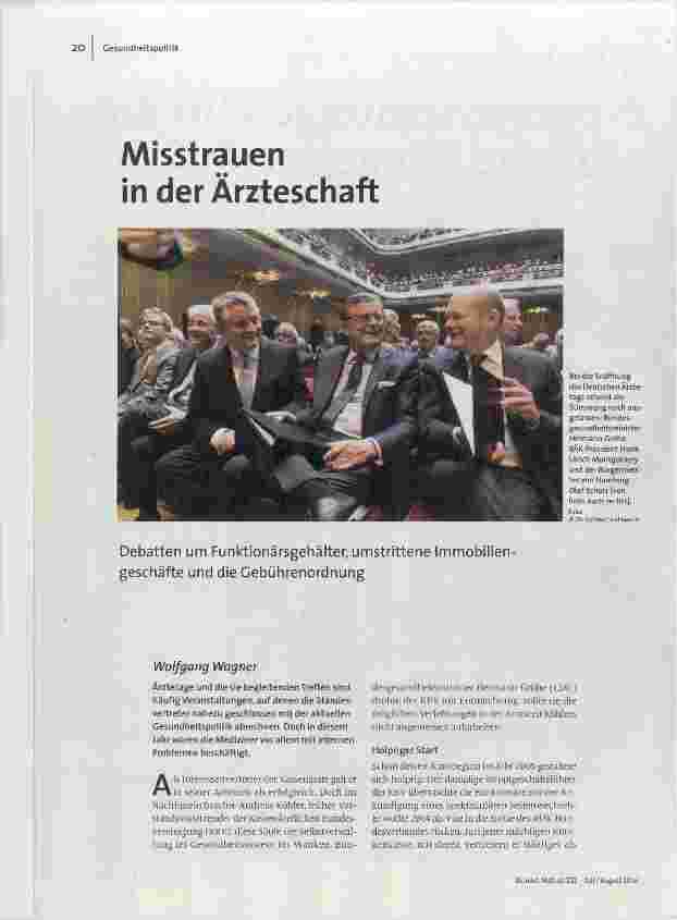 [doc_168234] Misstrauen in der Ärzteschaft