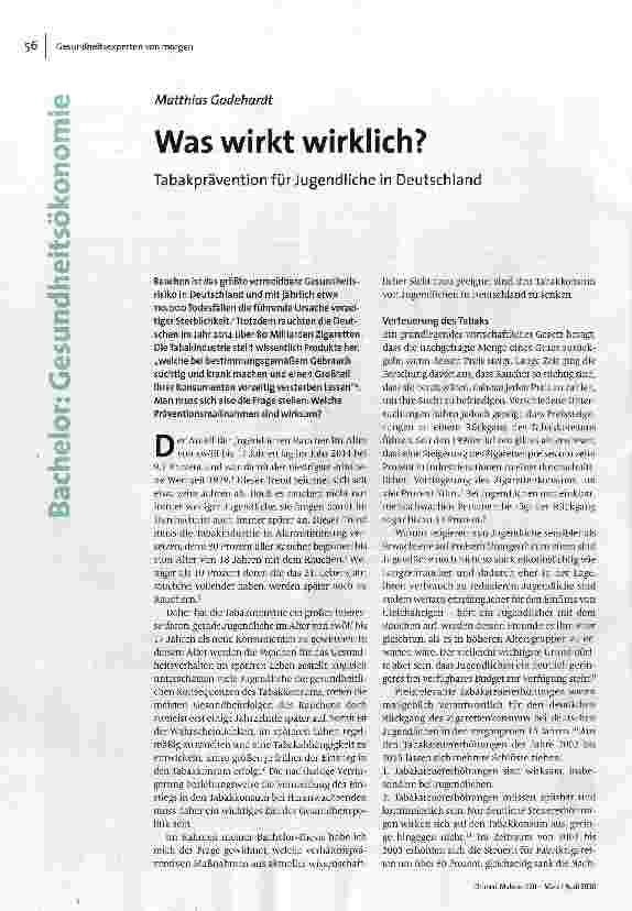 Was wirkt wirklich?