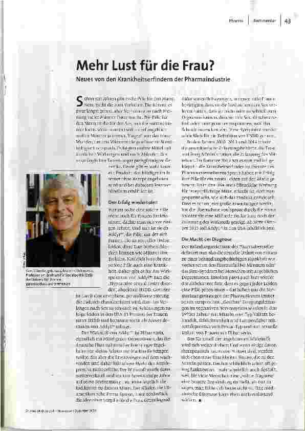 Mehr Lust für die Frau?