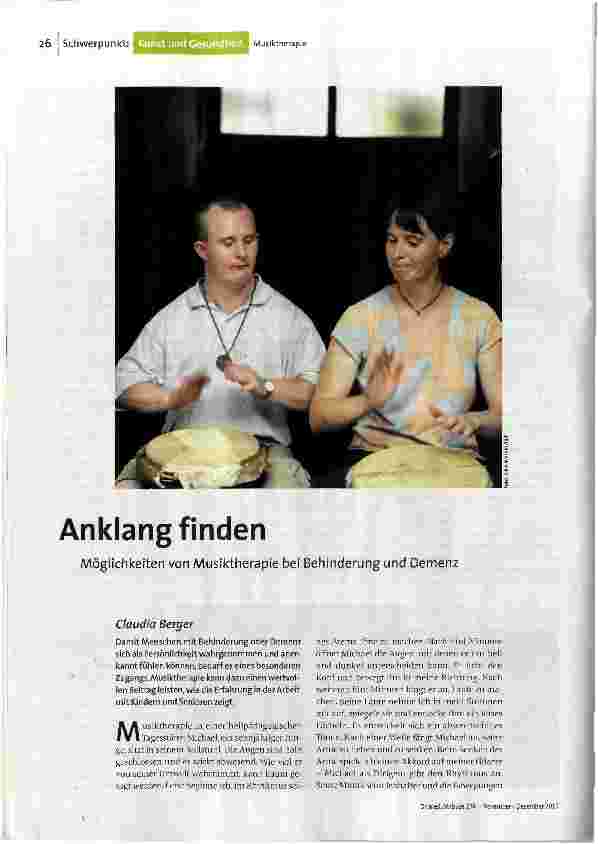 Anklang finden