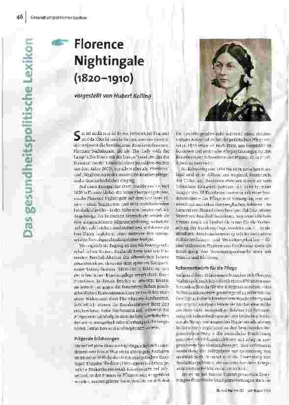 Florence Nightingale (1820-1910)