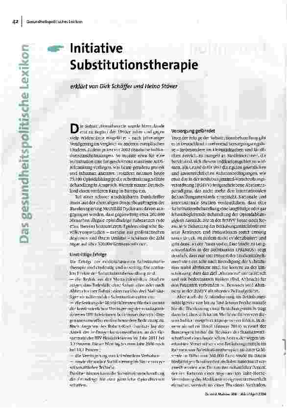 [doc_148557] Initiative Substitutionstherapie