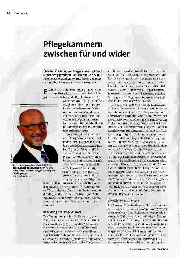 [doc_148548] Pflegekammern zwischen für und wider