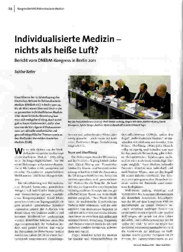 [doc_125747] Individualisierte Medizin nichts als heiße Luft?