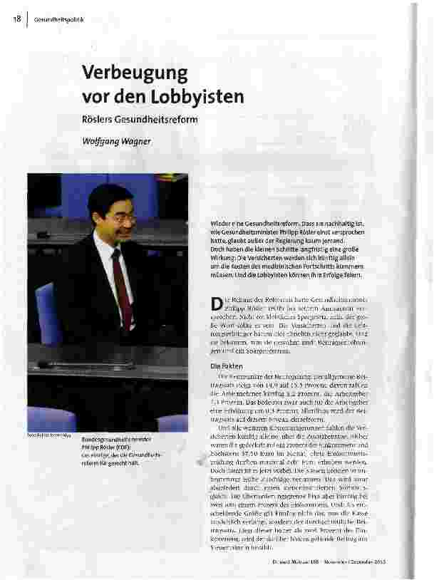 [doc_121157] Verbeugung vor den Lobbyisten