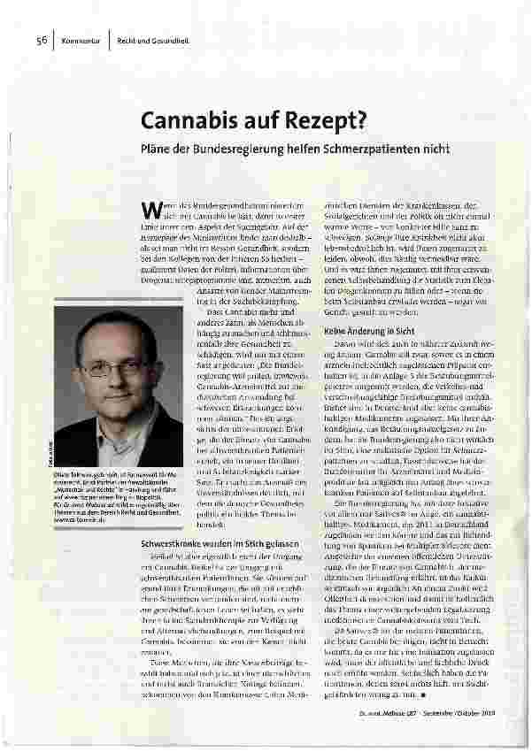 [doc_119926] Cannabis auf Rezept?