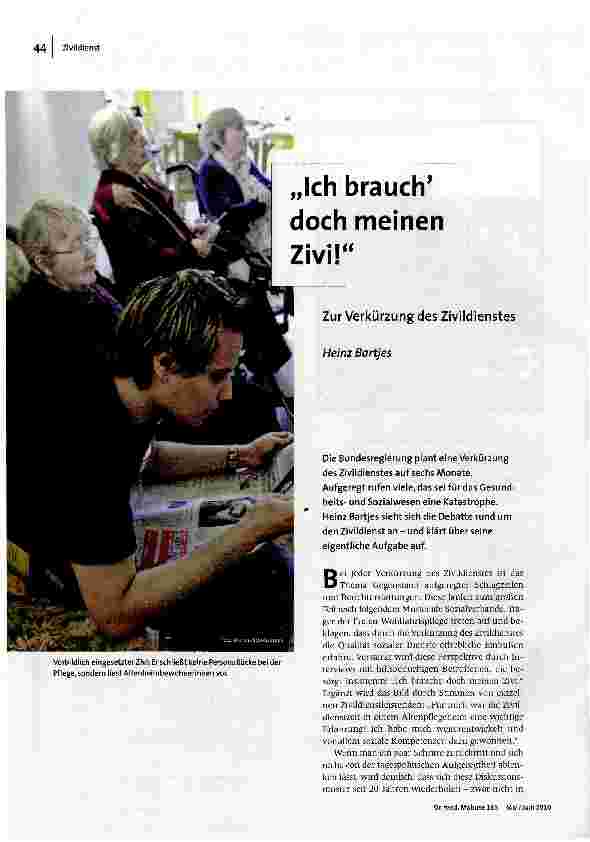 [doc_117456] „Ich brauche doch meinen Zivi!