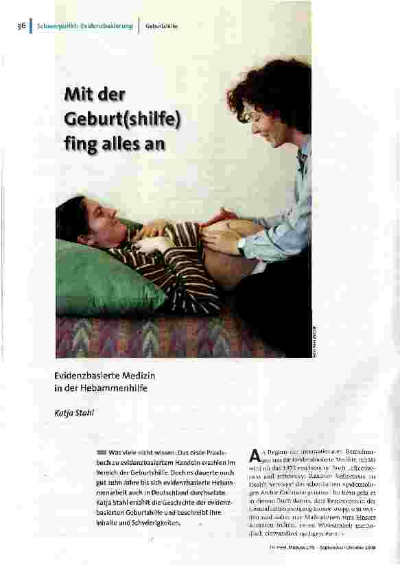 [doc_107744] Mit der Geburt(shilfe) fing alles an