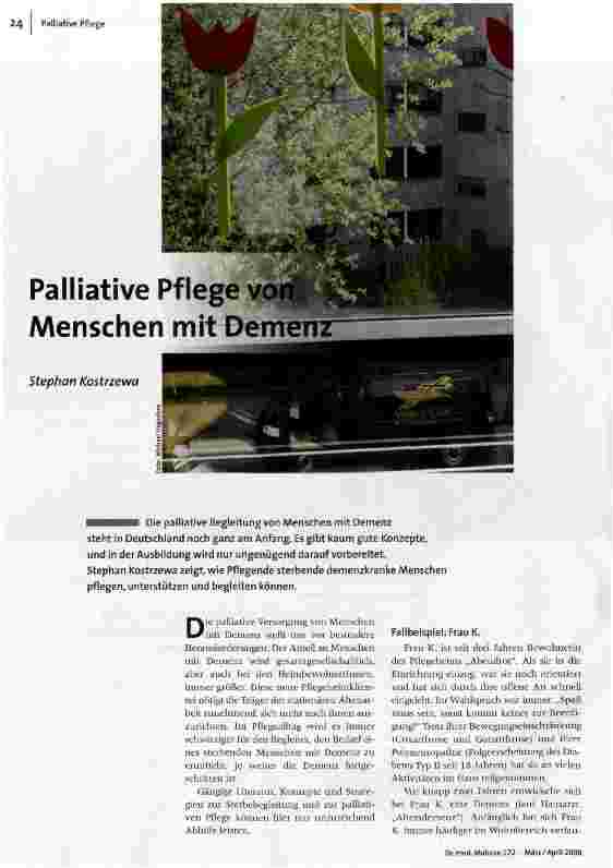[doc_102872] Palliative Pflege von Menschen mit Demenz