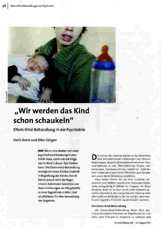 [doc_101899] Wir werden das Kind schon schaukeln