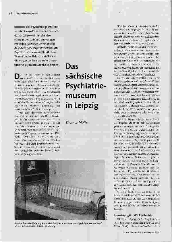 [doc_86038] Das sächsische Psychiatrie Museum in Leipzig
